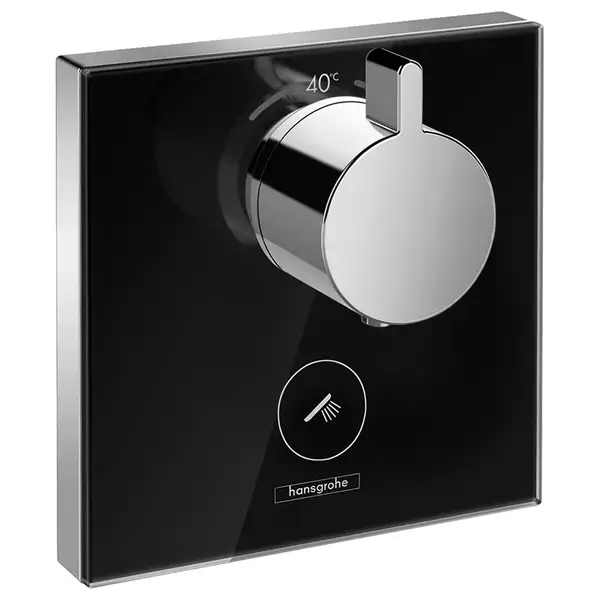 Термостат для душа Hansgrohe ShowerSelect (цвет - хром/чёрный) (15735600) фото 1 Aquada.com.ua