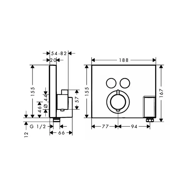 Hansgrohe ShowerSelect Термостат для душа (15765000)