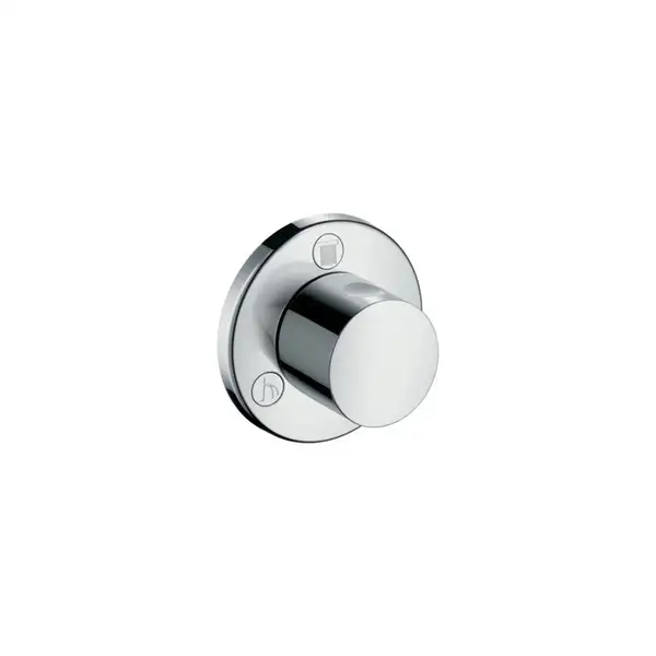 Запорный/переключающий вентиль Trio/Quattro S Hansgrohe (цвет - хром) (15932000) фото 1 Aquada.com.ua