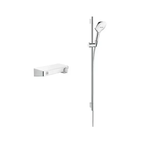 Душевой набор Hansgrohe ShowerTablet Select/Raindance E120 3jet, хром/белый (27027400) фото 1 Aquada.com.ua