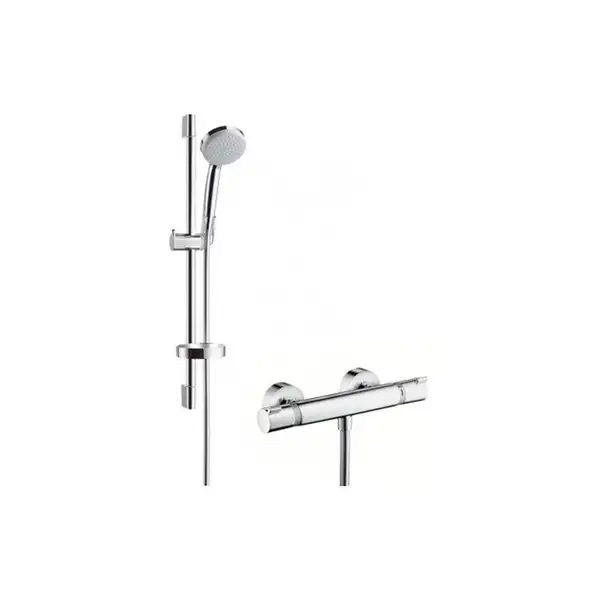 Душевой гарнитур Hansgrohe Croma 100 Vario с термостатом EcoSmart/Ecostat Comfort Combi (27035000) фото 1 Aquada.com.ua
