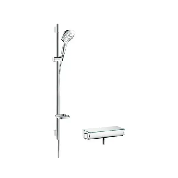 Душевой набор Hansgrohe Ecostat Select/Raindance E120 3jet, хром (27039000) фото 1 Aquada.com.ua