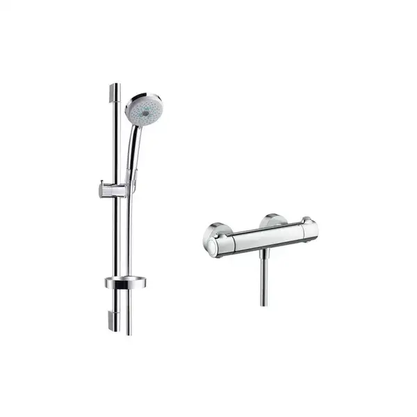 Душевой гарнитур с термостатом Hansgrohe Croma 100 Multi (27086000) фото 1 Aquada.com.ua