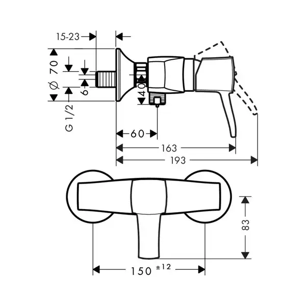 Hansgrohe Metropol Classic Змішувач для душу, хром (31360090)