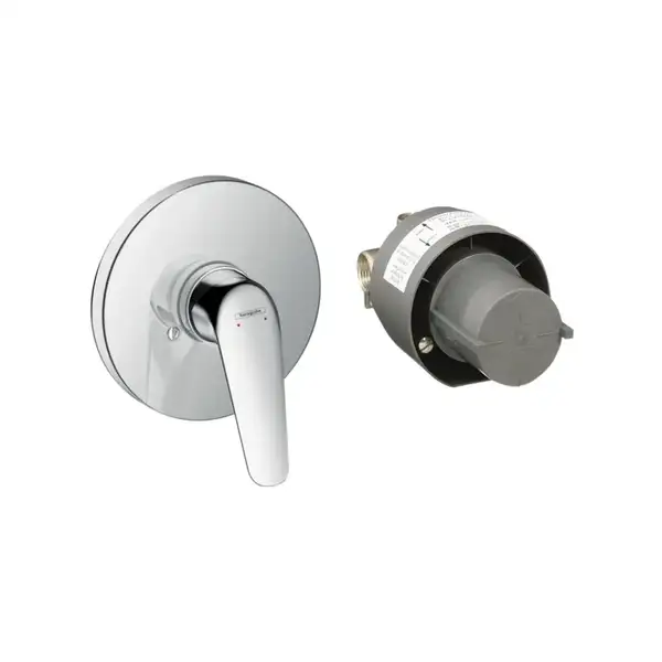 Смеситель для душа в комплекте со скрытой частью Hansgrohe Novus (цвет - хром) (71068000+13620180) фото 1 Aquada.com.ua