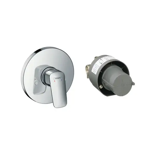 HANSGROHE Смеситель для душа, однорычажный, СМ, хром Logis (71666000) фото 1 Aquada.com.ua