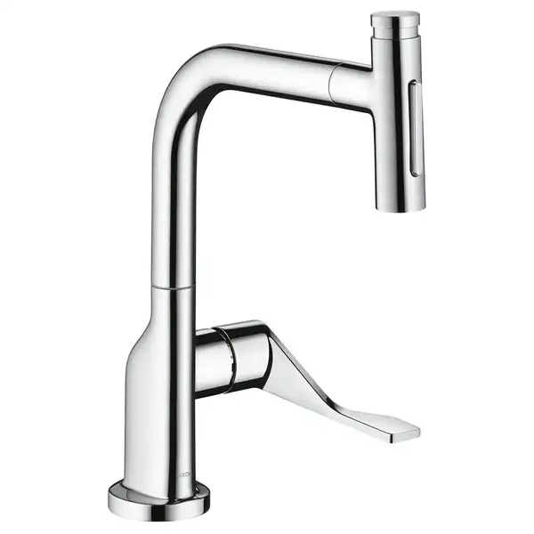 Смеситель кухонный с выдвижным изливом, 2 типа струи Axor Citterio Select (цвет - хром) (39862000) фото 1 Aquada.com.ua