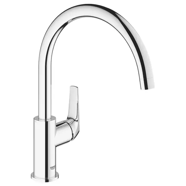 Смеситель для кухни, однорычажный Grohe Bau Flow (цвет - хром) (31230000) фото 1 Aquada.com.ua