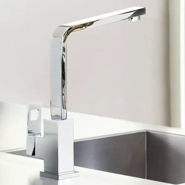 Смеситель для кухни, с поворотным изливом Eurocube Grohe (цвет - хром) (31255000) фото 4 Aquada.com.ua