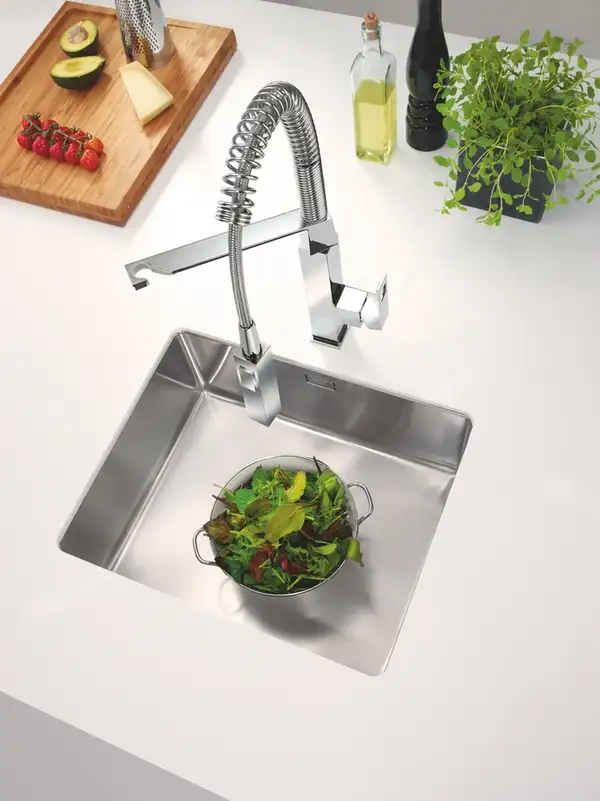 Grohe Eurocube Змішувач для кухні, SuperSteel (31395DC0)