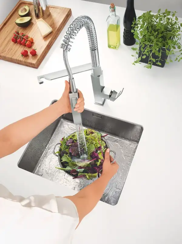 Grohe Eurocube Змішувач для кухні, SuperSteel (31395DC0)