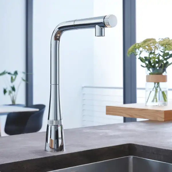 Змішувач для кухні з висувним виливом Grohe Zedra SmartControl (31593002)