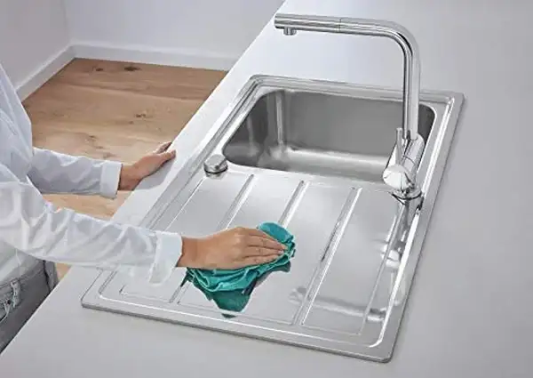 Смеситель для кухни, с выдвижным изливом Grohe Minta (цвет - хром) (32168000) фото 4 Aquada.com.ua