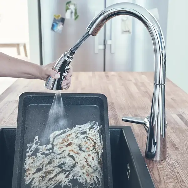 Grohe Zedra Смеситель для кухни, выдвижной, хром (32294002)