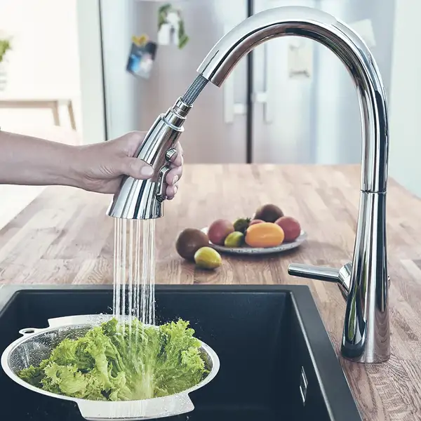 Grohe Zedra Смеситель для кухни, выдвижной, хром (32294002)
