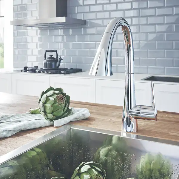 Grohe Zedra Смеситель для кухни, выдвижной, хром (32294002)