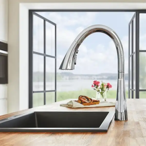 Grohe Zedra Смеситель для кухни, выдвижной, хром (32294002)