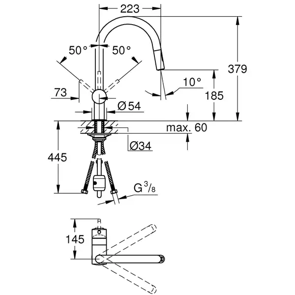 Grohe Minta Смеситель для кухни, хром (32321002)