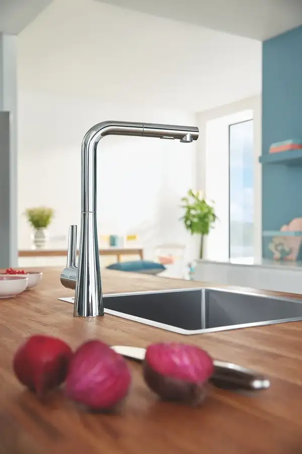 Змішувач для кухні з висувним виливом Grohe Zedra (32553002)