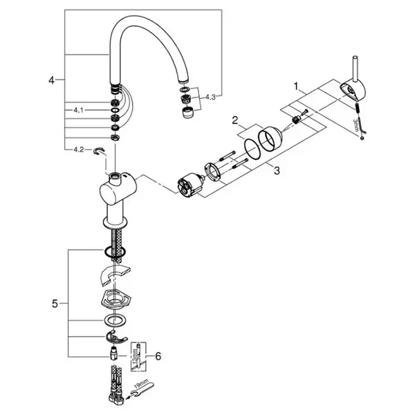 Grohe Minta Смеситель для кухни, хром (32917000)