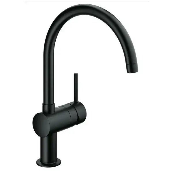 Змішувач кухонний одноважільний GROHE Minta, чорний (32917KS0)