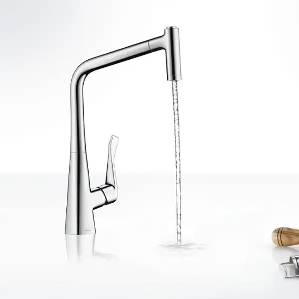 Смеситель для кухни Hansgrohe Metris (цвет - хром) (14820000) фото 2 Aquada.com.ua