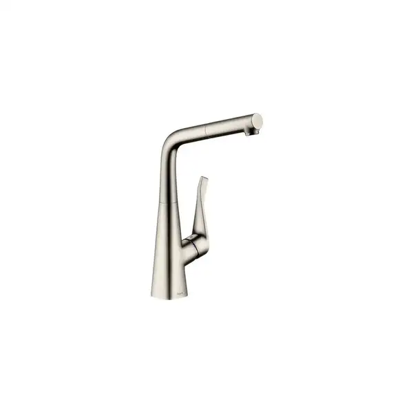 Смеситель для кухни Hansgrohe Metris (цвет - сталь) (14821800) фото 1 Aquada.com.ua