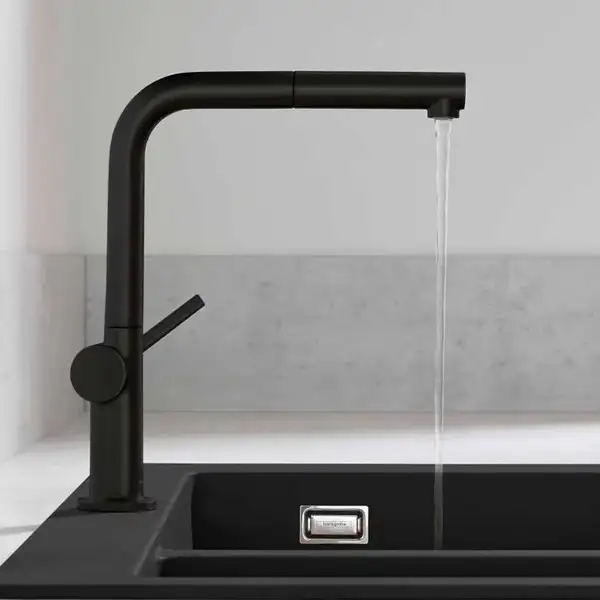 Hansgrohe Talis 270 Смеситель для кухни, черный матовый (72840670)
