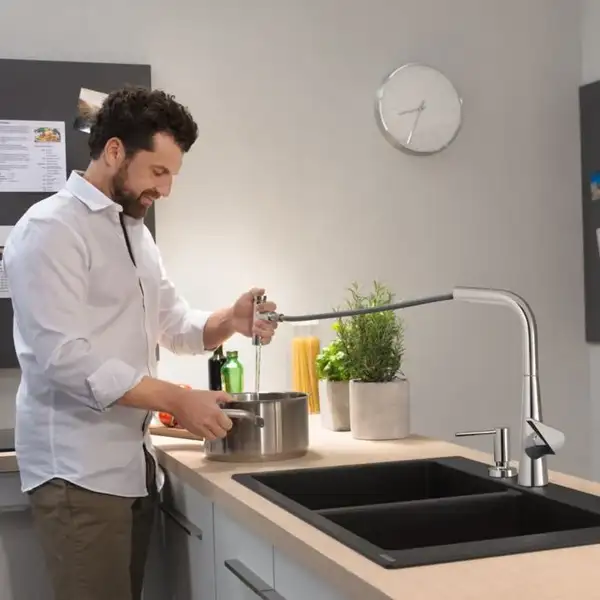 Hansgrohe Metris M 71 Select 320 Змішувач для кухні, хром (73803000)
