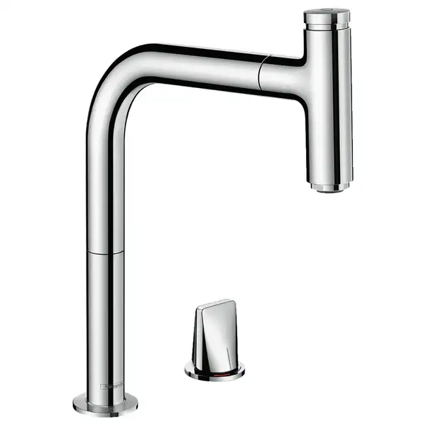 Смеситель для кухни Hansgrohe Metris Select 200 1jet, sBox (цвет - хром), с вытяжным душем (73804000) фото 1 Aquada.com.ua