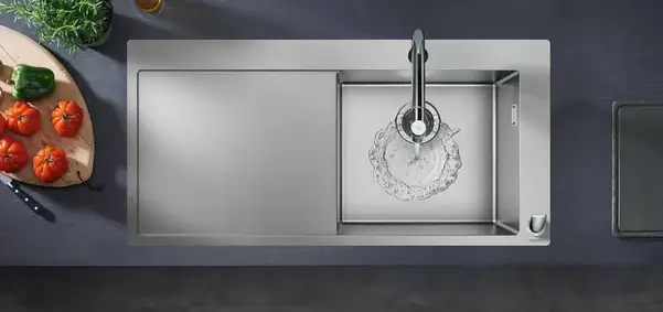 Смеситель для кухни Hansgrohe Metris Select 200 1jet, sBox (цвет - хром), с вытяжным душем (73804000) фото 5 Aquada.com.ua