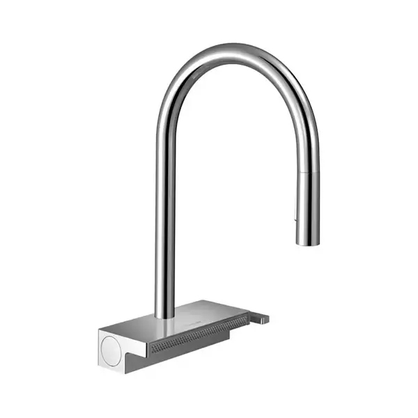 Смеситель для кухни Hansgrohe Aquno Select 170 3jet, sBox (цвет - хром), с вытяжным душем (73831000) фото 1 Aquada.com.ua
