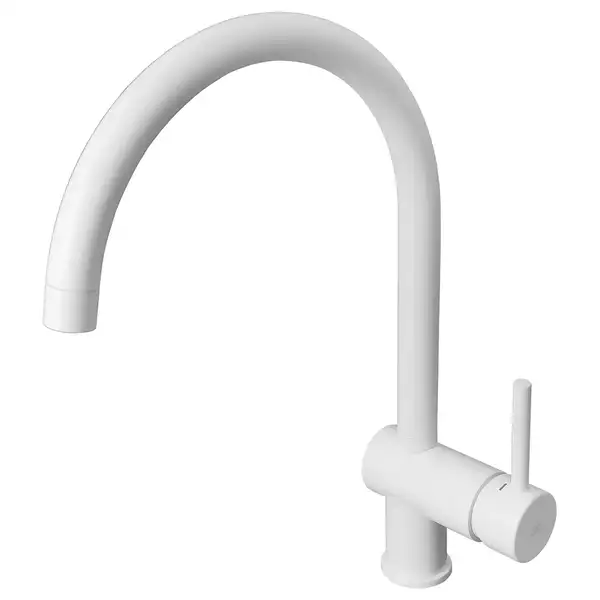 Смеситель для кухни Paffoni Light (цвет - белый матовый) (LIG280BO) фото 1 Aquada.com.ua