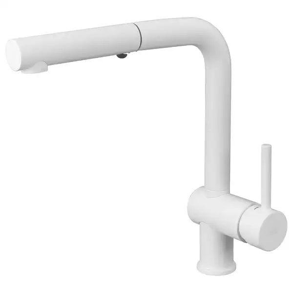 Смеситель для кухни Paffoni Light (цвет - белый матовый) (LIG285BO-MET) фото 1 Aquada.com.ua