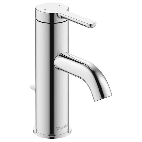 Смеситель для раковины Duravit C.1 (цвет - хром), с донным клапаном (C11010001010) фото 1 Aquada.com.ua