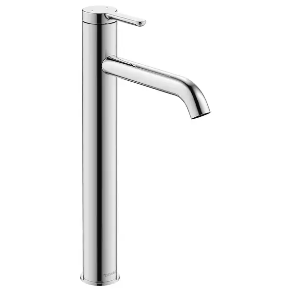 Смеситель для раковины высокий Duravit C.1 (цвет - хром), без донного клапана, излив 166 мм (C11040002010) фото 1 Aquada.com.ua