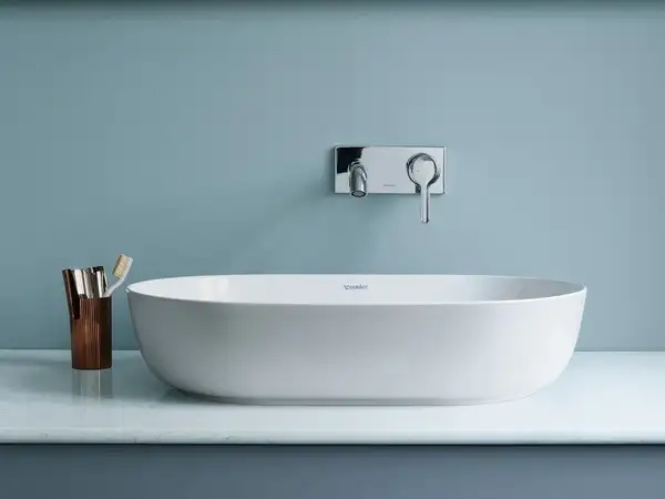 Смеситель для раковины настенный Duravit C.1 (цвет - хром), излив 174 мм (C11070003010) фото 2 Aquada.com.ua