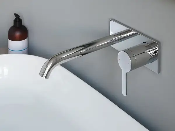 Смеситель для раковины настенный Duravit C.1 (цвет - хром), излив 225 мм (C11070004010) фото 2 Aquada.com.ua