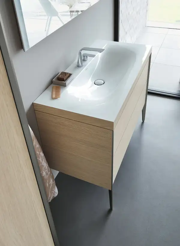 Смеситель для раковины на 2 отверстия Duravit D.1 (цвет - хром) (D11120002010) фото 3 Aquada.com.ua