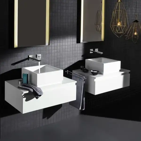 Смеситель для раковины на два отверстия Grohe Eurocube Joy M-Size (цвет - хром) (19997000) фото 4 Aquada.com.ua