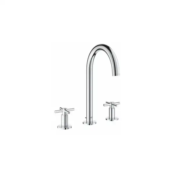 GROHE Смеситель двухвентильный Atrio New для раковины на 3 отверстия, монтаж на бортик, хром (20008003) фото 1 Aquada.com.ua