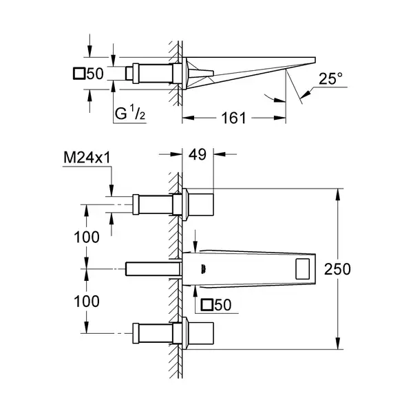 Змішувач для раковини Grohe Allure Brilliant S-Size (20346000)