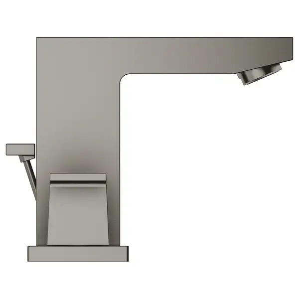 Смеситель для раковины Grohe Eurocube (цвет - тёмный графит, матовый), с донным клапаном (20351AL0) фото 2 Aquada.com.ua