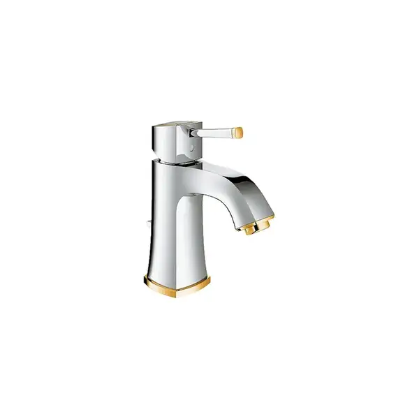 Смеситель для раковины Grohe Grandera (цвет - хром/золото) (23303IG0) фото 1 Aquada.com.ua