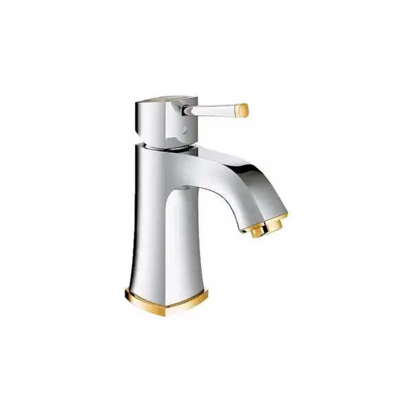 Смеситель для раковины Grohe Grandera (цвет - хром/золото) (23310IG0) фото 1 Aquada.com.ua