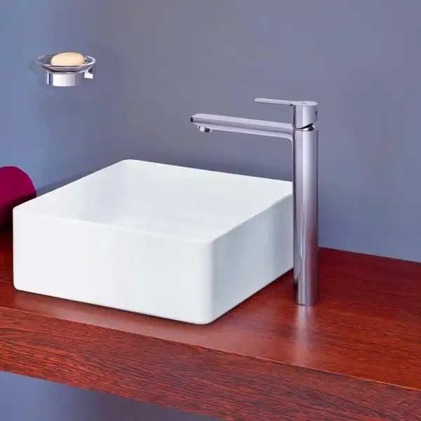 Смеситель однорычажный для раковины Grohe Lineare 1/2" L-Size (цвет - хром) без донного клапана (23405001) фото 3 Aquada.com.ua
