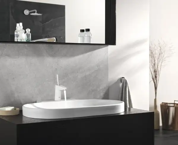 Смеситель для раковины Grohe Eurodisc Joy (цвет - хром/белый) (23425LS0) фото 3 Aquada.com.ua