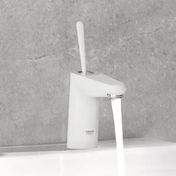 Смеситель для раковины Grohe Eurodisc Joy (цвет - хром/белый) (23425LS0) фото 4 Aquada.com.ua