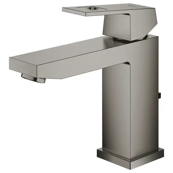 Смеситель для раковины Grohe Eurocube M-Size (цвет - тёмный графит, матовый), с донным клапаном (23445AL0) фото 3 Aquada.com.ua