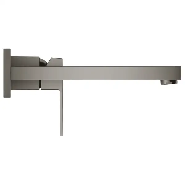 Смеситель для раковины настенный Grohe Eurocube M-Size (цвет - тёмный графит, матовый), вынос 231 мм (23447AL0) фото 2 Aquada.com.ua